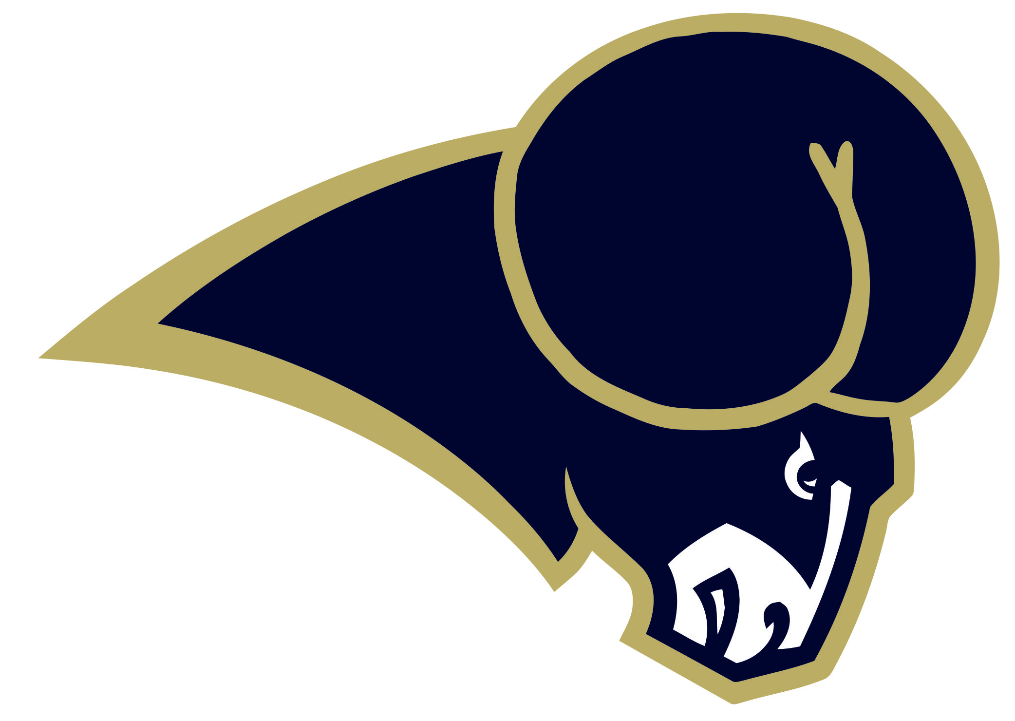 Los Angeles Rams Butts Logo fabric transfer